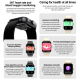 Montre Connectée Sport Rose Écran 1.83 Pouces Appels Bluetooth Suivi Santé Multisports Notifications Étanches - www.yonis-sho...