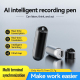 Enregistreur Vocal IA Porte Clés 128 Go Avec Transcription Audio Texte Résumé Intelligent Bluetooth 5.3 Et 16 Heures - www.yo...