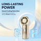 Mini Ventilateur Portable Rechargeable 9m/s 5 Vitesses Écran LED Autonomie 8h USB-C 78g - www.yonis-shop.com