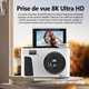 Appareil Photo Numérique 8K Pour Vlog 88 Mégapixels Interpolés Zoom Numérique 18x WiFi Écran IPS 3 Pouces - www.yonis-shop.com