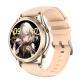 Montre Connectée Sport Étanche IP67 Avec Écouteurs Bluetooth Intégrés Écran Tactile 1.27 Pouces Or Autonomie Longue Durée Not...