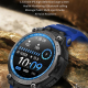 Montre Connectée Sport Étanche Écran Rond 1.53 Pouces Suivi Fréquence Cardiaque Pression Artérielle Longue Autonomie Bluetoot...