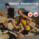 Montre Connectée Sport Étanche Écran Rond 1.53 Pouces Suivi Fréquence Cardiaque Pression Artérielle Longue Autonomie Bluetoot...