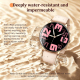 Montre Connectée Femme À Écran AMOLED Incurvé Ultra Fin Avec Lampe Torche IP68 Et Autonomie 7 Jours - www.yonis-shop.com