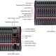 Table De Mixage Audio Professionnelle 12 Canaux Avec Alimentation 48V Bluetooth Et Lecture USB - www.yonis-shop.com