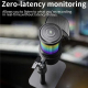 Microphone de Bureau à 360 Degrés avec Éclairage RGB et Filtre Anti-Pop Amovible pour Gaming et Podcasting - www.yonis-shop.com