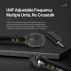 Microphone Dynamique Sans Fil UHF Avec Récepteur Batterie Lithium 1500 mAh Réponse Audio 40 À 18000 Hz - www.yonis-shop.com