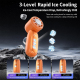 Ventilateur Portable Rafraîchissant À Main Avec Plaque Réfrigérante 199 Vitesses Affichage LED Recharge USB-C - www.yonis-sho...