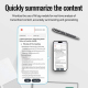 Dictaphone Intelligent Avec Enregistrement Vocal AI Contrôlable Via Application Mémoire 8GB Noir Bluetooth 5.3 Traduction En ...