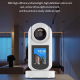 Caméra De Surveillance HD 2MP Vision Nocturne Couleur Intégrale Étanche WiFi Avec Interphone Vocal Et Stockage Sécurisé - www...
