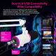 Microphone Gaming De Bureau À Condensateur Pour Streaming USB C Cardioïde Avec Éclairage RGB Et Monitoring Sans Latence - www...