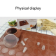 Plaque &agrave; macarons en silicone marron 48 moules + Poche &agrave; douilles - www.yonis-shop.com