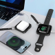 Chargeur Sans Fil 3 En 1 Portable Compact et Léger Pour iPhone Air Pods et iWatch Avec Design Magnétique et Interfaces Lightn...