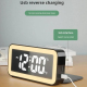 Réveil LED Atmosphère Avec Affichage Calendrier Température Et Charge Sans Fil Noir - www.yonis-shop.com