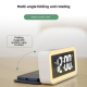 Réveil LED Atmosphère Avec Affichage Calendrier Température Et Charge Sans Fil Noir - www.yonis-shop.com