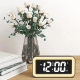 Réveil LED Atmosphère Avec Affichage Calendrier Température Et Charge Sans Fil Noir - www.yonis-shop.com