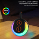 Enceinte Bluetooth Portable Extérieure Avec Lumières LED Colorées Et Subwoofer Puissant Pour Camping - www.yonis-shop.com