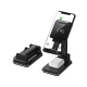 Chargeur Sans Fil 2 en 1 Portable avec Support Pliable et Double Charge - www.yonis-shop.com