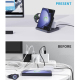 Chargeur Sans Fil 3 En 1 Pour Téléphones Écouteurs Et Montres Connectées Design Pliable Et Portatif Sécurité Maximale - www.y...