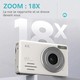 Appareil Photo Numérique 4K Ultra HD Compact Pour Enfants Et Étudiants Avec Zoom 18x Et Écran 2.88 Pouces - www.yonis-shop.com