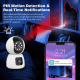 Caméra De Surveillance HD 1080P Sans Fil Vision Nocturne Couleur Intercom Bidirectionnel Alarme En Temps Réel Rotation Panora...