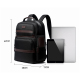 Sacoche Ordinateur Portable Antivol Étanche Grande Capacité Avec Port USB Taille Compacte 28x19x42cm Noir - www.yonis-shop.com