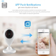 Mini Camera WiFi Intérieure Vision Nocturne IR Multi-angle Télécommande Mobile 720P CMOS Capteur 64GB Mémoire Alexa Google Ho...