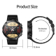 Montre Connectée Étanche Sport Extérieur Écran Couleur 1.6 Pouces Bluetooth Appel Musique Cardio GPS - www.yonis-shop.com