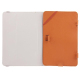 Housse universelle marron pour tablette 9 pouces ouverte r&eacute;v&eacute;lant son support int&eacute;rieur avec attaches &eacute;lastiques. - Yonis Y-heu2