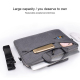 Sacoche Ordinateur Portable Étanche Résistante Aux Déchirures Avec Sangle Cachée Pour Laptop 13 Pouces Noir Grande Capacité D...
