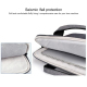 Sacoche Ordinateur Portable Étanche Résistante Aux Déchirures Avec Sangle Cachée Pour Laptop 13 Pouces Noir Grande Capacité D...