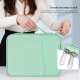Sacoche Ordinateur Portable 12.9-13 Pouces Tissu Cuir Vert Grande Capacité Protection Chocs Design Portable - www.yonis-shop.com
