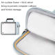 Sacoche Ordinateur Portable 13 Pouces Imperméable Résistante Respirante Avec Fermeture Éclair Ergonomique Et Doublure Protect...