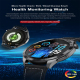 Montre Connectée Écran Couleur 1.43 Pouces Bracelet Silicone Appels Bluetooth Examen Micro-Physique Étanche IP68 Autonomie 20...