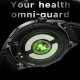 Montre Connectée Écran Couleur 1.43 Pouces Bracelet Silicone Appels Bluetooth Examen Micro-Physique Étanche IP68 Autonomie 20...