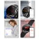 Montre Connectée Santé Intelligente Écran Rond 1.55 Pouces Suivi ECG et Sommeil Étanche IP67 Autonomie Longue Durée Fonctions...