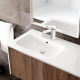 Robinet De Salle De Bain Mitigeur Eau Chaude Et Froide En Cuivre Avec Mousseur Anti Éclaboussures - www.yonis-shop.com