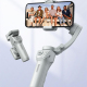 Stabilisateur Smartphone Trois Axes Anti Tremblement Avec Lumière Réglable Ergonomique et Pliable Pour Android et iOS - www.y...