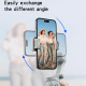 Stabilisateur Smartphone Trois Axes Anti Tremblement Avec Lumière Réglable Ergonomique et Pliable Pour Android et iOS - www.y...
