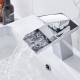 Robinet Cascade De Salle De Bains LED Eau Chaude Et Froide Température Réglable Trois Voyants - www.yonis-shop.com