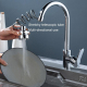 Robinet De Cuisine Extractible À Eau Chaude Et Froide 3 Modes Avec Tube Télescopique Anti-Éclaboussures - www.yonis-shop.com