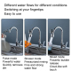 Robinet De Cuisine Extractible À Eau Chaude Et Froide 3 Modes Avec Tube Télescopique Anti-Éclaboussures - www.yonis-shop.com