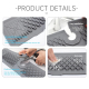 Tapis D’Évier Anti Éclaboussures Pour Robinet En Silicone Alimentaire À Égouttage Rapide Avec Orifice Découpable - www.yonis-...