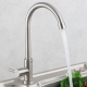 Robinet De Cuisine En Acier Inoxydable 304 Rotatif À 360° Avec Tuyau De 60 Cm Et Mousseur Économiseur D’Eau - www.yonis-shop.com