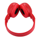 Casque Sans Fil MP3 Audio Stéréo Écran LCD Lecteur Carte Micro SD Fonction Radio FM rouge - www.yonis-shop.com
