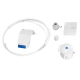 Kit Toilettes Japonaises Douchette WC Intime Contrôle Cinq Niveaux Plastique ABS Blanc - www.yonis-shop.com