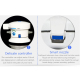 Kit Toilettes Japonaises Douchette WC Intime Contrôle Cinq Niveaux Plastique ABS Blanc - www.yonis-shop.com