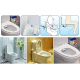 Kit Toilettes Japonaises Douchette WC Intime Contrôle Cinq Niveaux Plastique ABS Blanc - www.yonis-shop.com