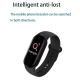 Bracelet Connecté Android iOS Montre Cardio Écran 0.96 Pouce Bluetooth Étanche IP67 Rouge - www.yonis-shop.com