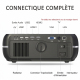 Vidéoprojecteur Android 6.0 Projecteur Intelligent HD 4200 Lumens 1280 x 800 HD Écran LCD Blanc - www.yonis-shop.com